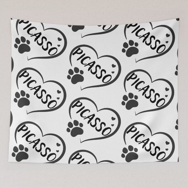 Item preview, Picasso en un corazón con una pata, gran regalo para dueños de perros o gatos designed and sold by OCS1337.