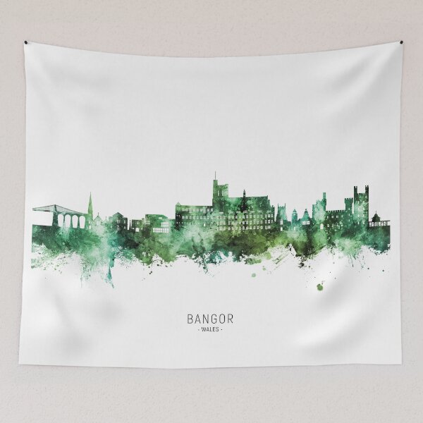 Item preview, Bangor Wales Skyline designed and sold by ArtPrints.