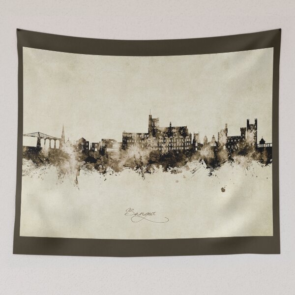 Item preview, Bangor Wales Skyline designed and sold by ArtPrints.