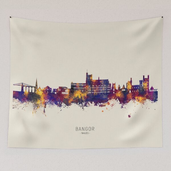 Item preview, Bangor Wales Skyline designed and sold by ArtPrints.