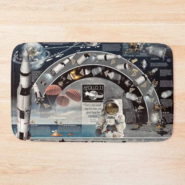 Item preview, Apollo 11 infographic poster art designed and sold by Tony  Bela.