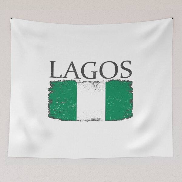 Item preview, Lagos Nigeria Flag Nigeria Tourist Lagos City Tourist designed and sold by farhanhafeez.