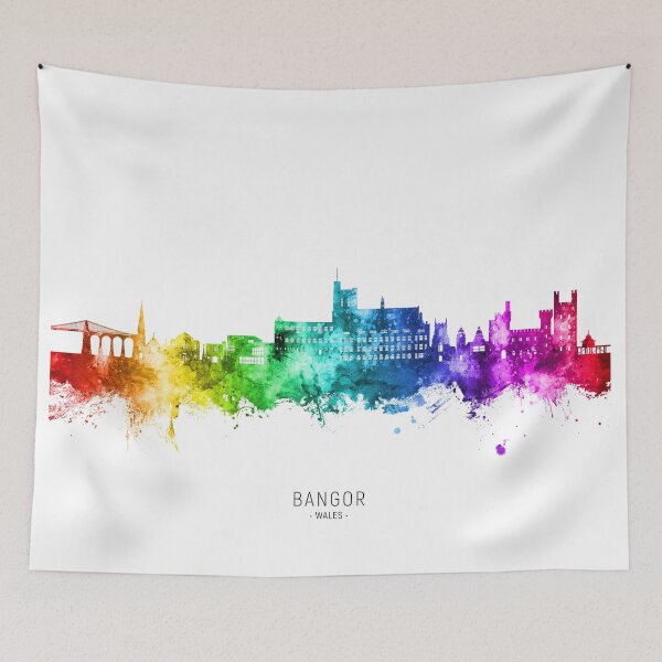 Item preview, Bangor Wales Skyline designed and sold by ArtPrints.