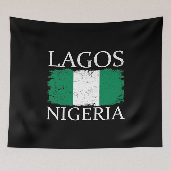 Item preview, Lagos Nigeria Flag Nigeria Tourist Lagos City Tourist designed and sold by farhanhafeez.