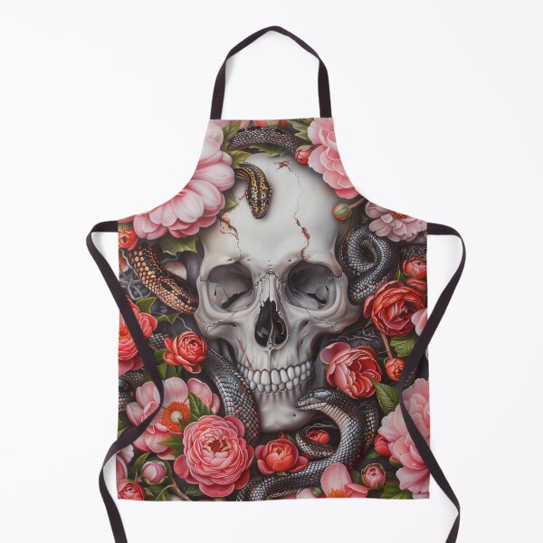 Item preview, Death and mortality- Skull Snake flowers 2 designed and sold by Gypsykiss.