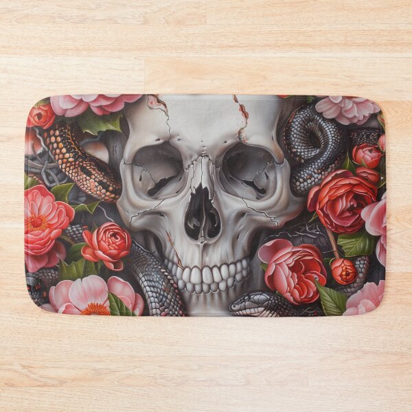 Item preview, Death and mortality- Skull Snake flowers 2 designed and sold by Gypsykiss.