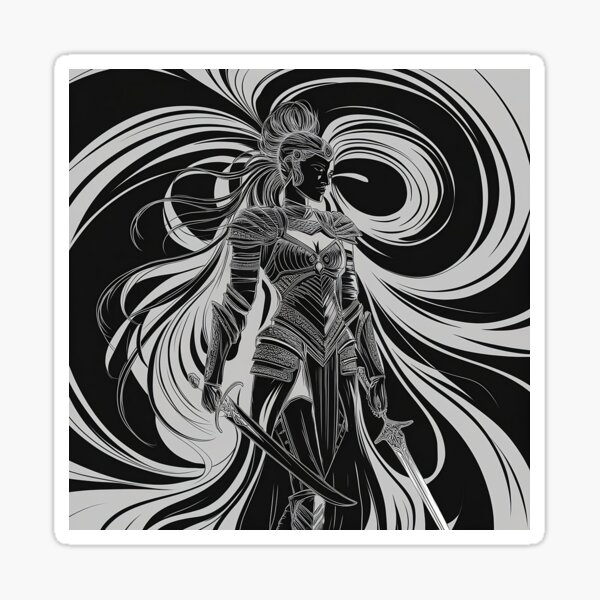 Item preview, Female Knight Warrior Elegance designed and sold by KateLeap.