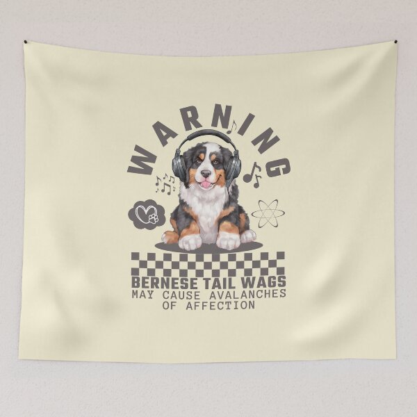 Item preview, Warning : bernese tail wags may cause avalanches of affection designed and sold by Peerless-Prime.