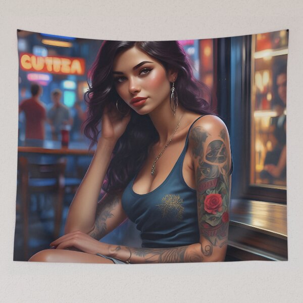 Item preview, Rose Tattoo Girl designed and sold by sifo2024.
