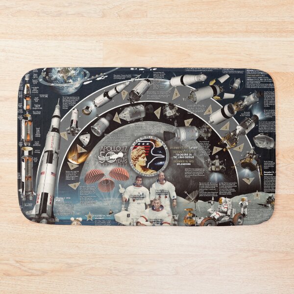 Item preview, Apollo 17 infographic poster art Tony Bela designed and sold by Tony  Bela.