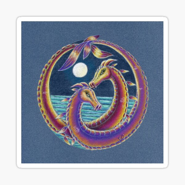 Dragon Lovers (Together at Spring Tide) Sticker