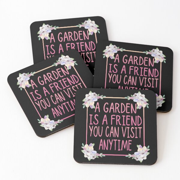 Item preview, A Garden Is a Friend You Can Visit Anytime - Floral Inspirational florist quote. Gift for plant lovers, gardeners and florists designed and sold by Unitepeople.