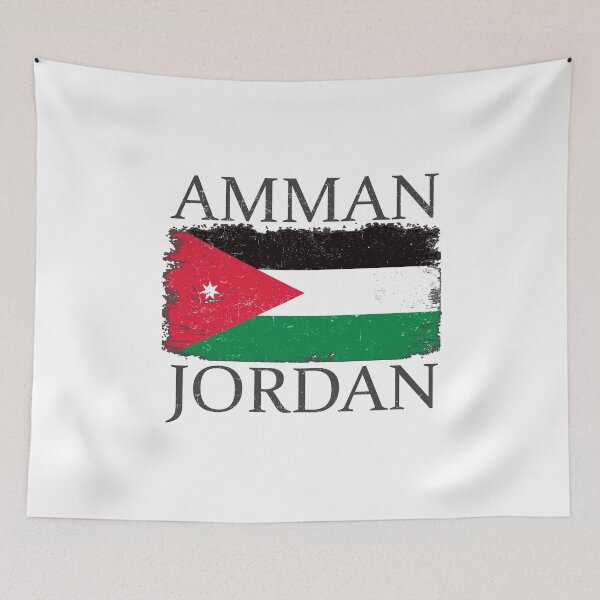 Item preview, Amman Jordan Flag Jordan Tourist Capital Jordan Country designed and sold by farhanhafeez.