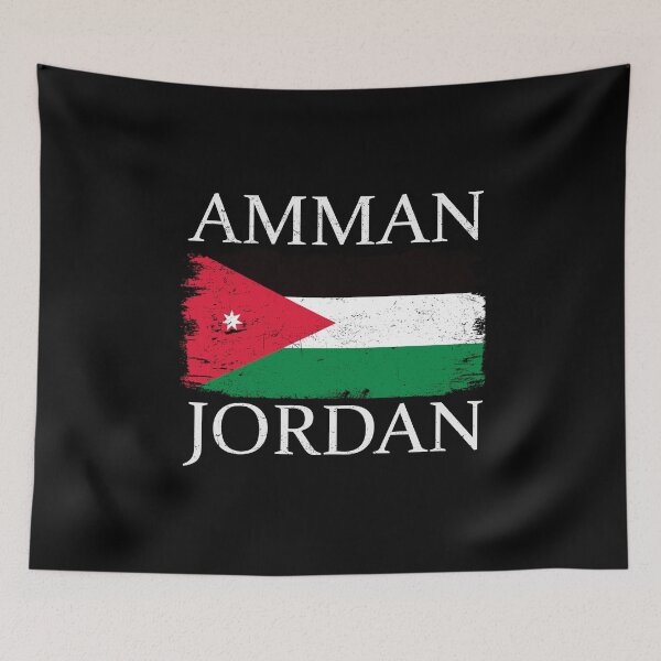 Item preview, Amman Jordan Flag Jordan Tourist Capital Jordan Country designed and sold by farhanhafeez.