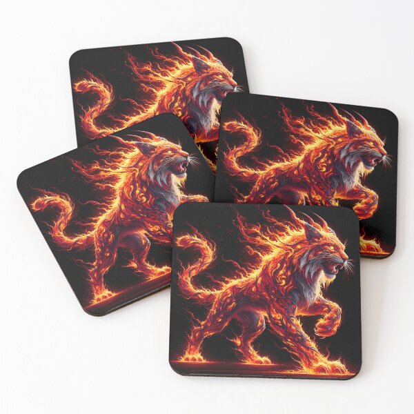 Item preview, Lava Fire Lynx, Ai Generated Art  designed and sold by ACC .