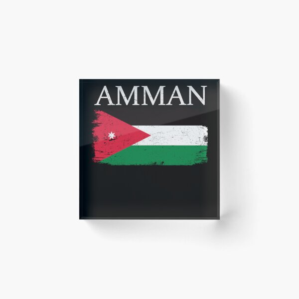 Item preview, Amman Jordan Flag Jordan Tourist Capital Jordan Country designed and sold by farhanhafeez.