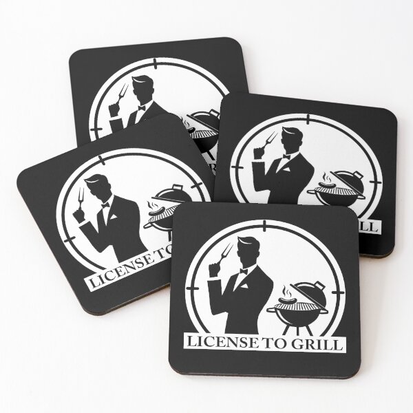 Item preview, License to grill – BBQ Time – secret agent barbecue designed and sold by FABulousStudio.