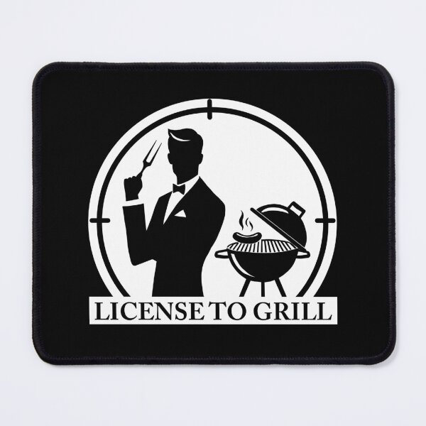 Item preview, License to grill – BBQ Time – secret agent barbecue designed and sold by FABulousStudio.