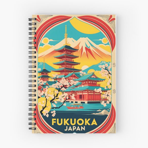 Item preview, Fukuoka Japan Vintage Travel Tourism  designed and sold by TravelersGems.