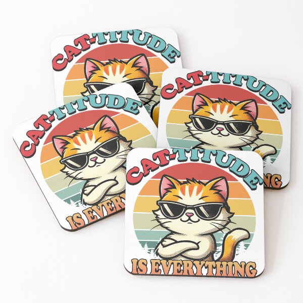 Item preview, Cat-Titude is everything Retro Vintage designed and sold by pinzka.