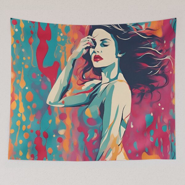 Item preview, Lady in Vibrant Hues designed and sold by sifo2024.