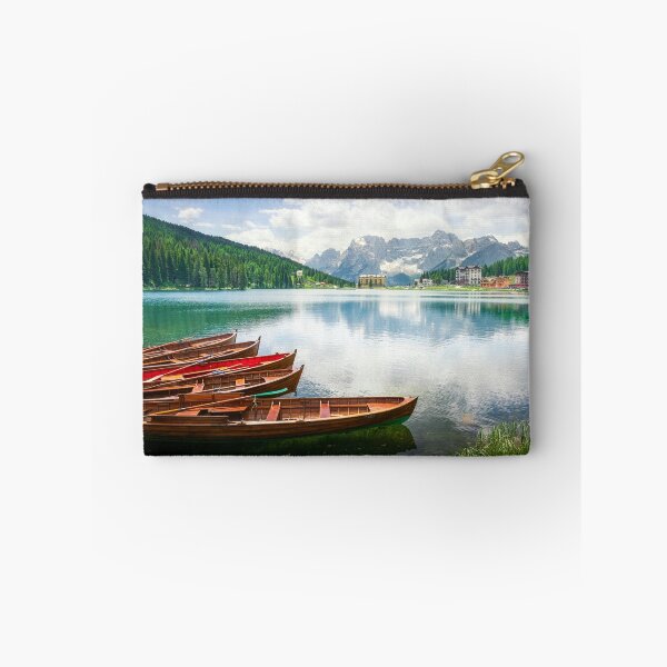 Item preview, Boats on the Lake Misurina and Dolomites mountains. Italy designed and sold by Stefano Orazzini.