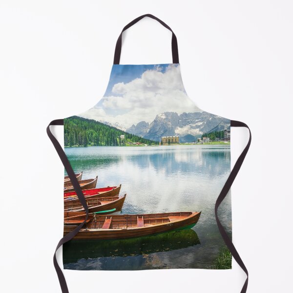 Item preview, Boats on the Lake Misurina and Dolomites mountains. Italy designed and sold by Stefano Orazzini.