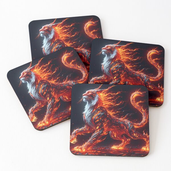 Item preview, Lava Fire Lynx, Ai Generated Art  designed and sold by ACC .
