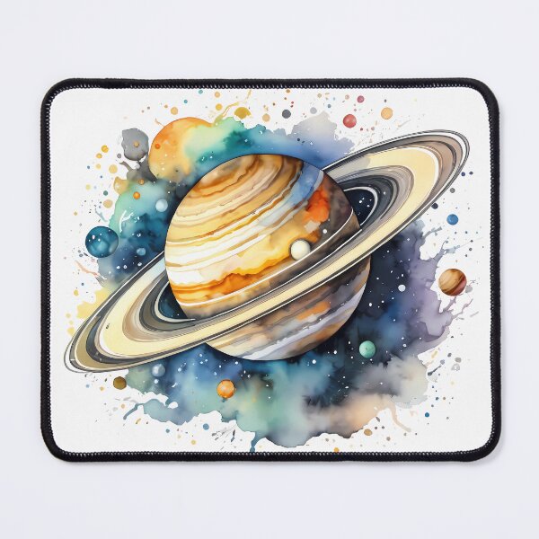 Item preview, Watercolor Saturn  designed and sold by Coffee Lifestyle.