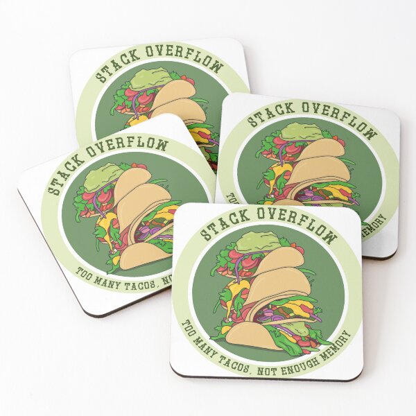 Item preview, Stack overflow - Too many Tacos, Not enough memory designed and sold by Code  Monkeys.