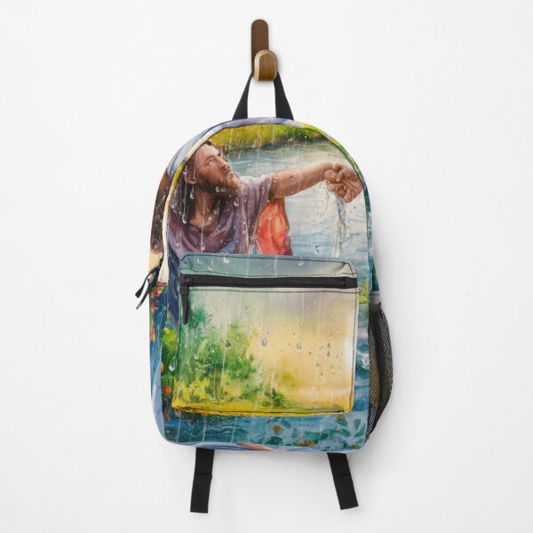 Item preview, Jesus watercolor painting.jesus in the river designed and sold by Obinne.
