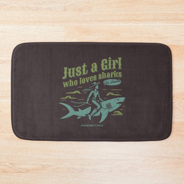 Item preview, Just a Girl who Loves Sharks designed and sold by musthavewords.
