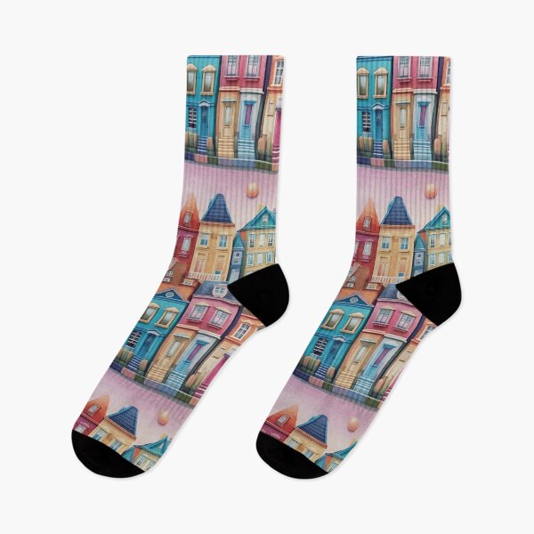 Item preview, Whimsical Townhouses  designed and sold by Pretty-Bird.