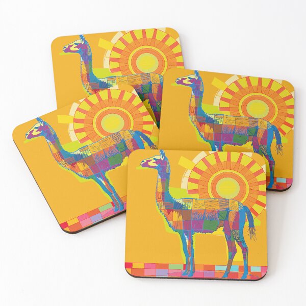 Item preview, Colorful Llama at Sunset designed and sold by Liededrom..
