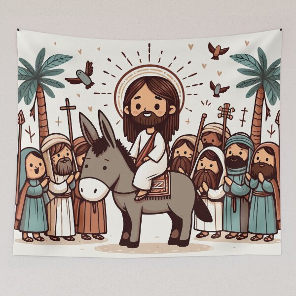Item preview, Palm Sunday Cute Doodle designed and sold by shalomalekhem.