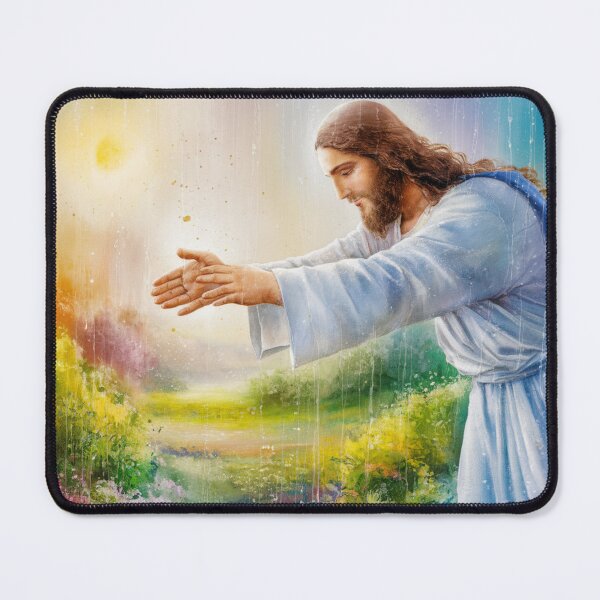 Item preview, Jesus watercolor painting.jesus hand reaching out designed and sold by Obinne.