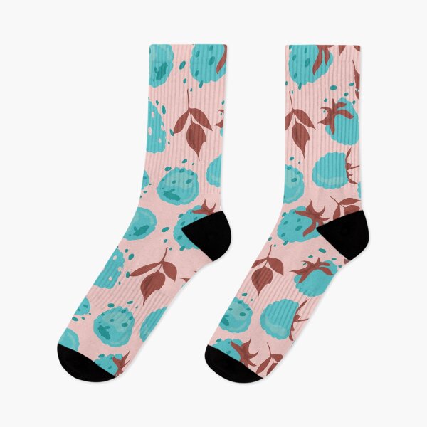 Item preview, Unusual blue mint raspberry pattern designed and sold by Deepness2023.