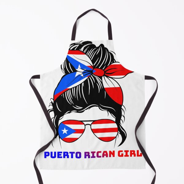 Item preview, Puerto Rican Girl with Messy Hair and Flag Sunglasses designed and sold by UnspokenArtist.