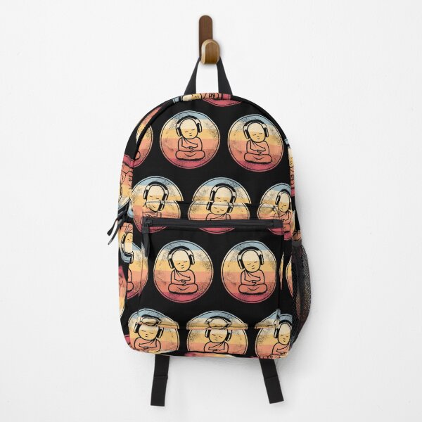 Item preview, Buddha Headphones - Retro Buddhist Monk DJ Music Lover designed and sold by propellerhead.