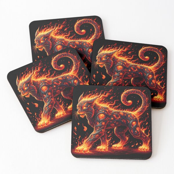 Item preview, Lava Fire Lynx, Ai Generated Art  designed and sold by ACC .