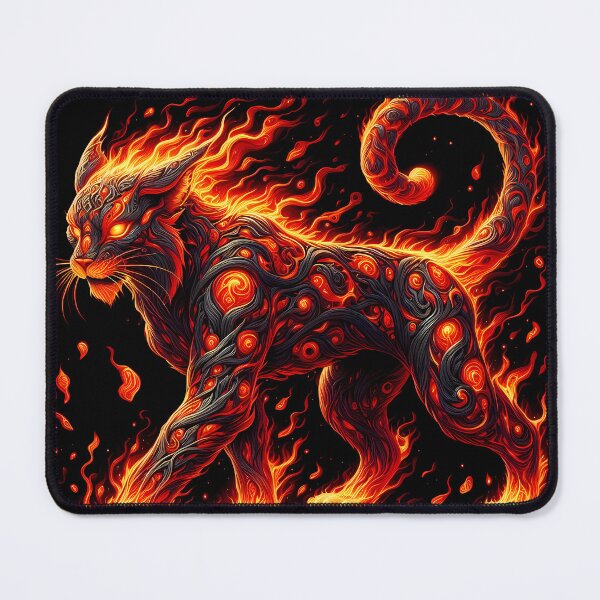 Item preview, Lava Fire Lynx, Ai Generated Art designed and sold by ACC .