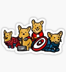 Corgs Assemble Sticker