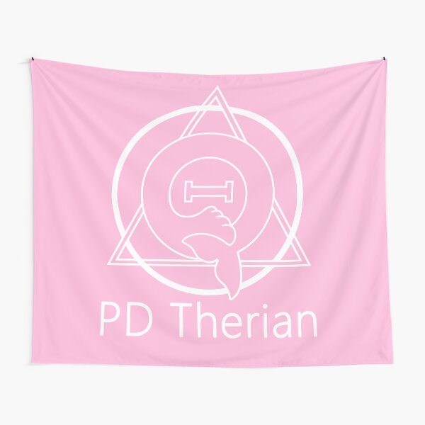 PD (ytb) Theta-Delta Therian Symbol WHITE Tapestry Christmas Tapestries