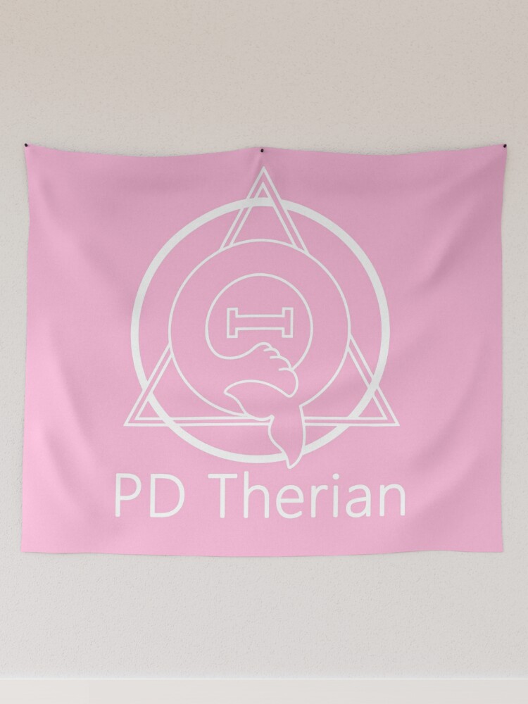 PD (ytb) Theta-Delta Therian Symbol WHITE Tapestry Christmas Tapestries