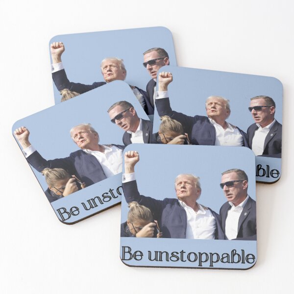 Item preview, Be unstoppable, The Trump Assassination attempt designed and sold by GooGooDesigns.