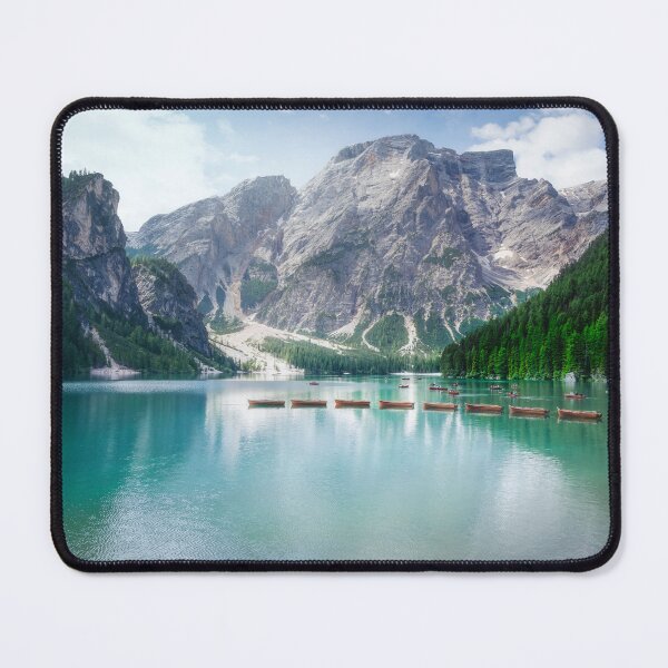 Item preview, Boats in Pragser Wildsee. Dolomites, Italy designed and sold by Stefano Orazzini.