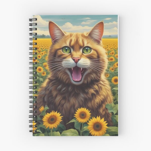 Item preview, Cat in Sunflower field designed and sold by GasconyPassion.