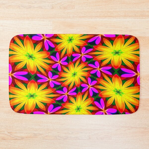 Item preview, Elegant Orange Flower Pattern designed and sold by Patternflower.