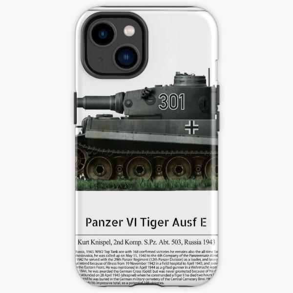 Tiger I Ausf E - Tank Ace Kurt Knispel (Spz.Abt 503 Russia, 1943) iPhone Tough Case