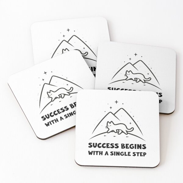 Item preview, Success Begins with a Single Step designed and sold by Meow Cat.